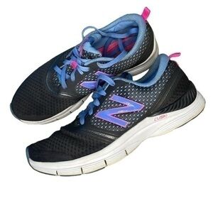 NEW BALANCE | WOMENS NEW BALANCE CRUSH GREY PURPLE PINK SNEAKERS, SIZE 7
